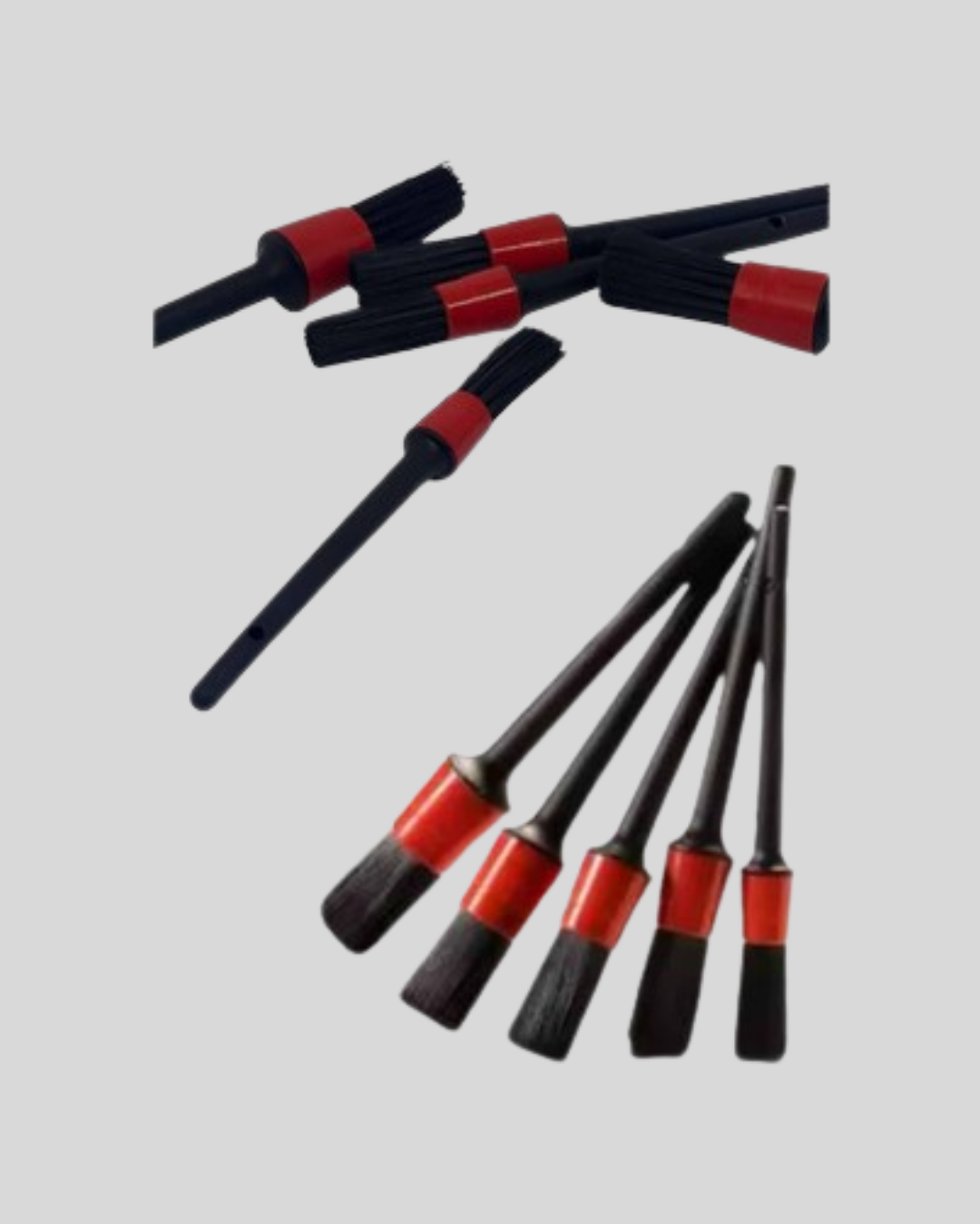 5’li Detay Temizlik Fırçası Seti Araç İç Dış Jant Motor Çok Amaçlı - Görsel 3