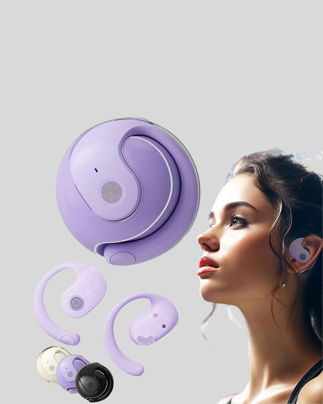 Bluetooth 5.3 S05 Kablosuz Kulaklık IPX4 Spor Uyumlu Suya Dayanıklı Stereo - Görsel 5