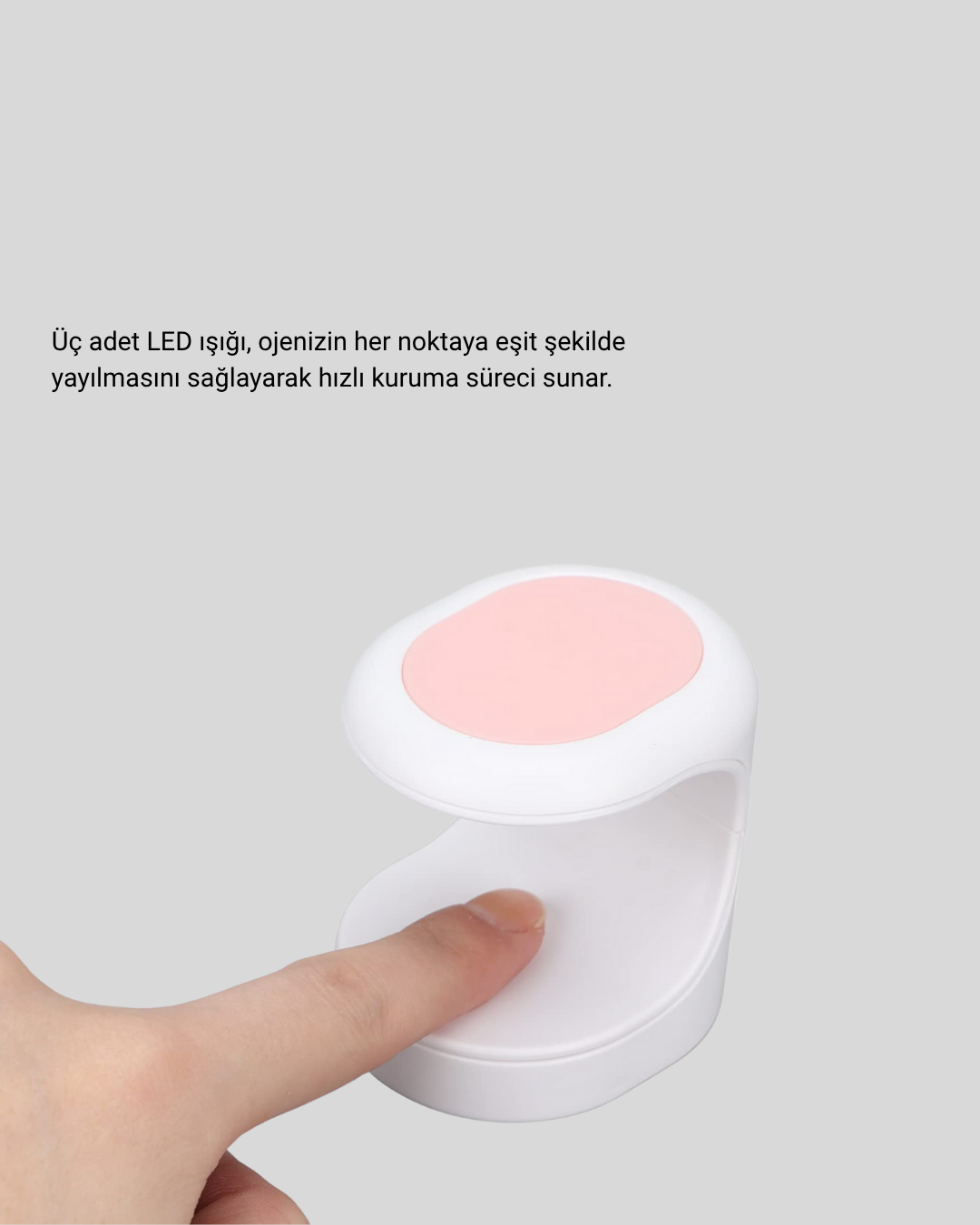 Mini Oje Kurutma Cihazı 16W LED UV Hızlı Kurutma Taşınabilir Kompakt - Görsel 4