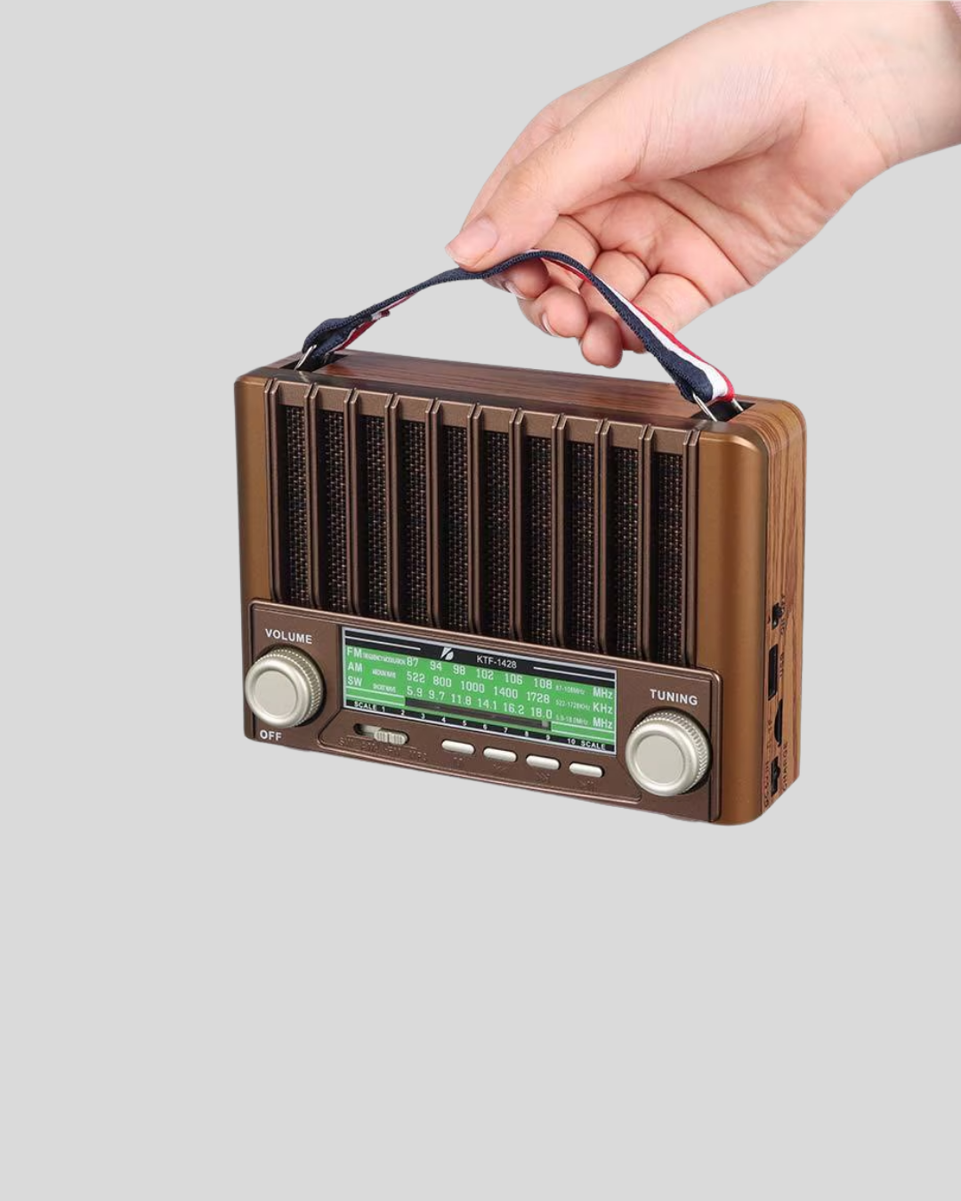 Solar Hoparlör Bluetooth FM AM SW Radyo Çok Fonksiyonlu Şarjlı - Görsel 4