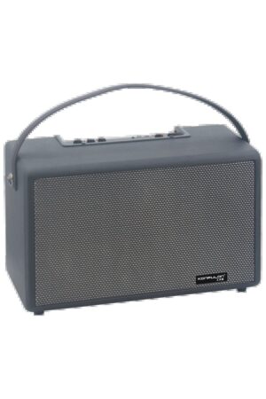 F32 2x50W Sürücülü 2 Adet Mikrofonlu BT 5.2 Kablosuz Hoparlör - Siyah-(5796)