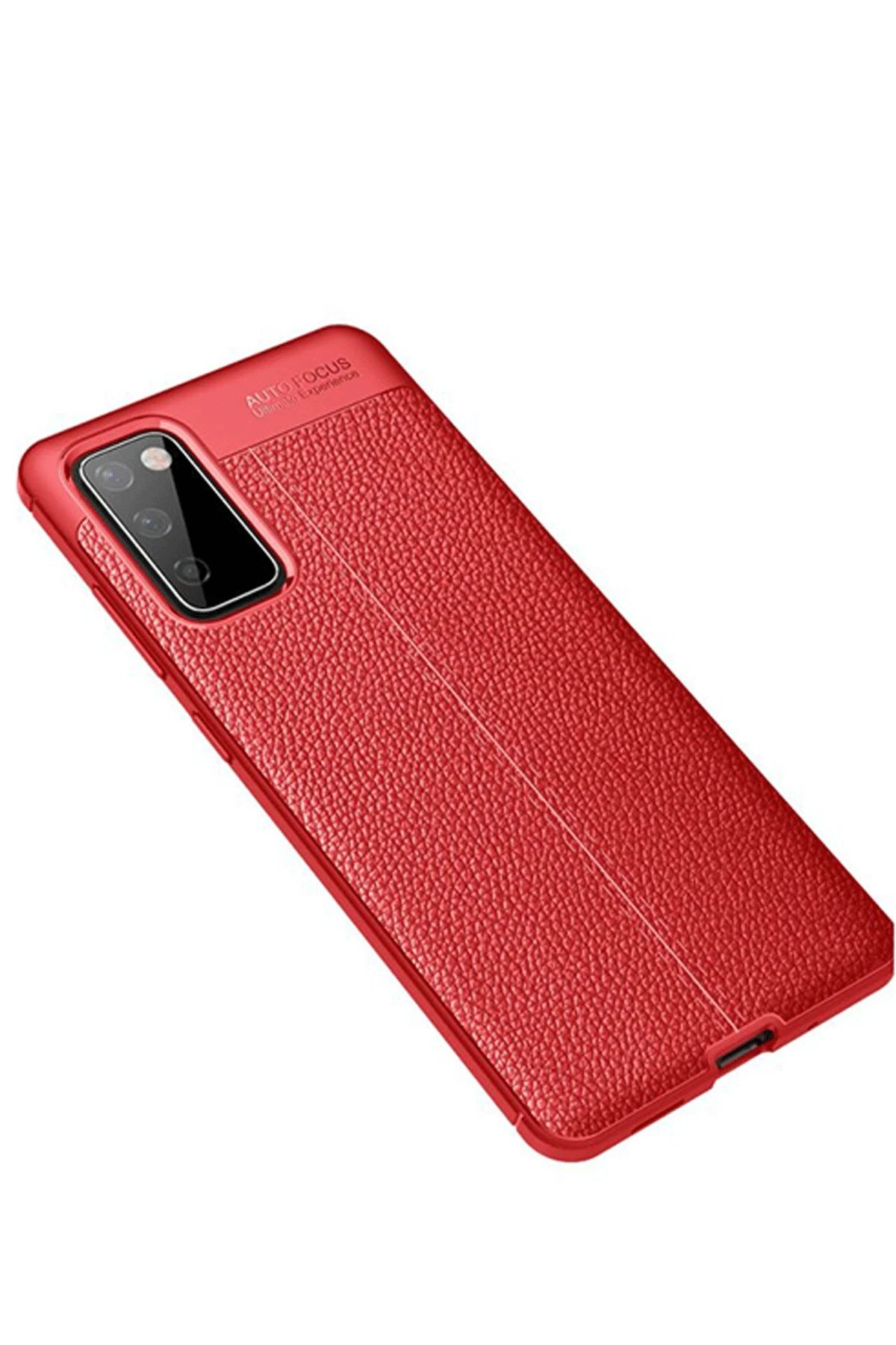 Samsung Galaxy S20 FE Kılıf Auto Focus Kapak - Kırmızı-(5796)