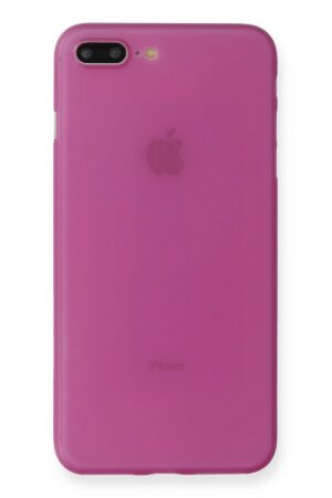 iPhone 8 Plus Kılıf PP Ultra İnce Kapak - Pembe-(5796)