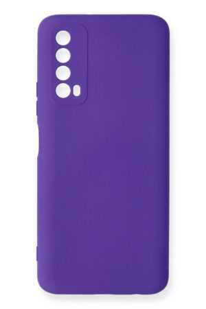 Huawei P Smart 2021 Kılıf Nano içi Kadife Silikon - Mor-(5796)