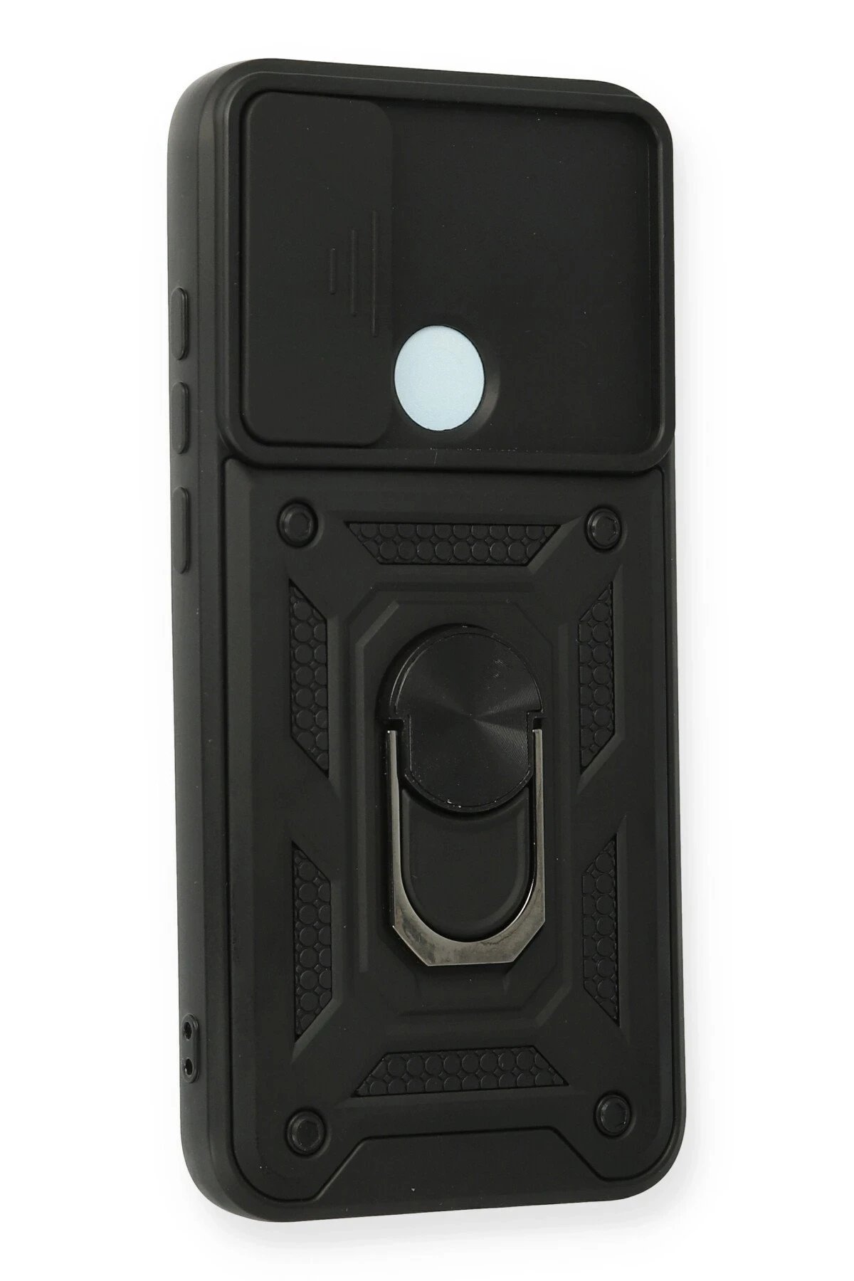 Xiaomi Redmi Note 8 Kılıf Pars Lens Yüzüklü Silikon - Siyah-(5796) - Görsel 2