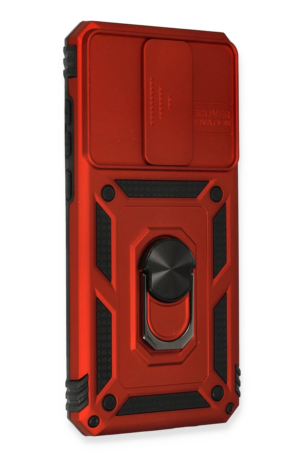 Xiaomi Redmi Note 8 Pro Kılıf Pars Lens Yüzüklü Silikon - Kırmızı-(5796) - Görsel 2