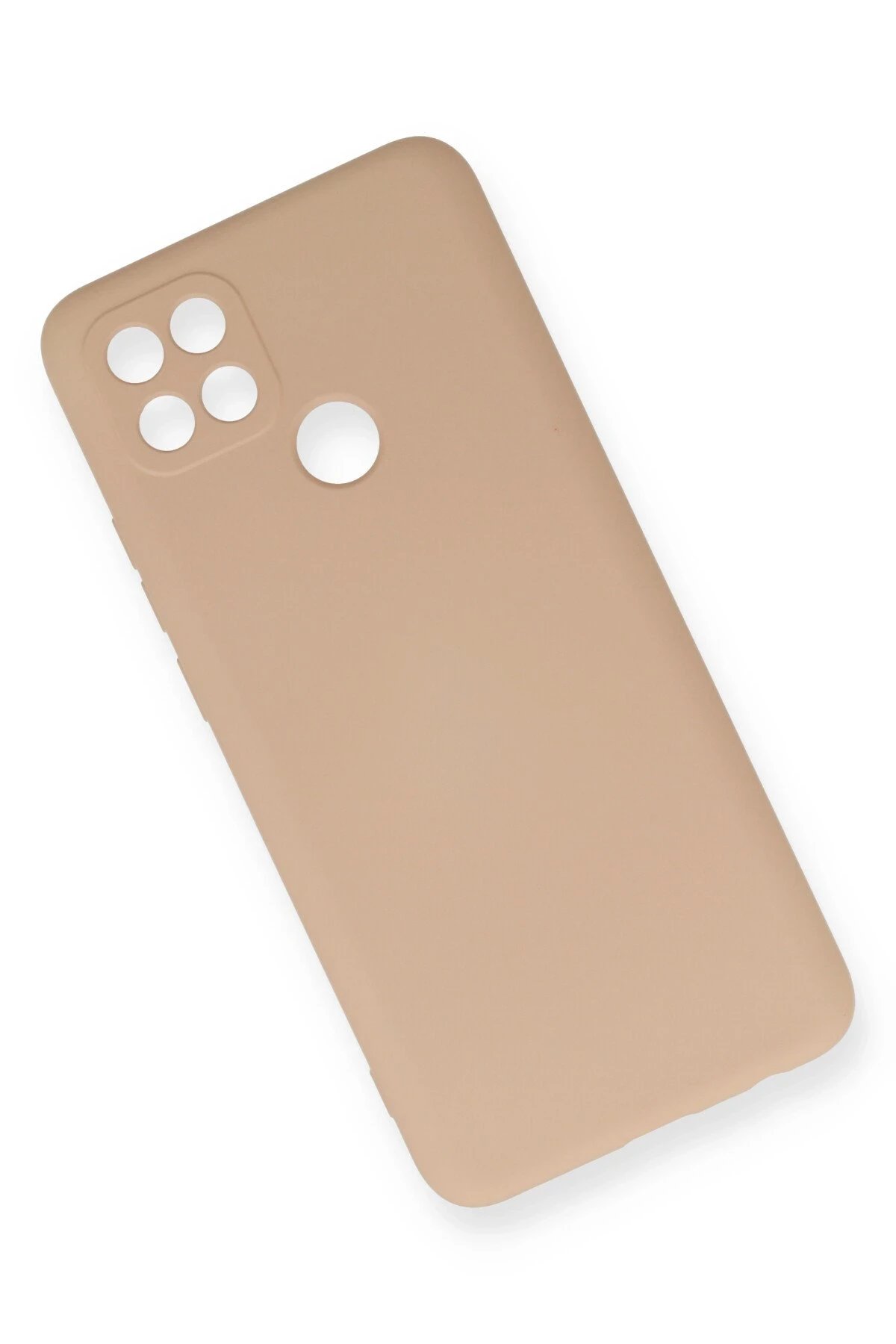 Oppo A15 Kılıf Nano içi Kadife Silikon - Pudra-(5796) - Görsel 3