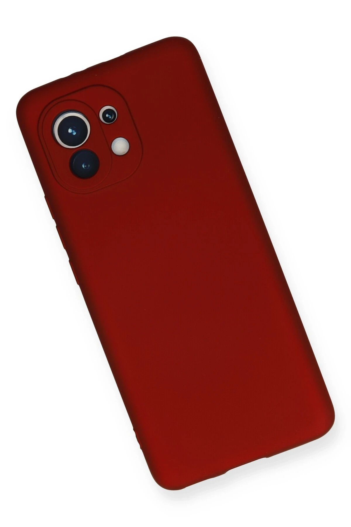 Xiaomi Mi 11 Kılıf First Silikon - Bordo-(5796) - Görsel 3