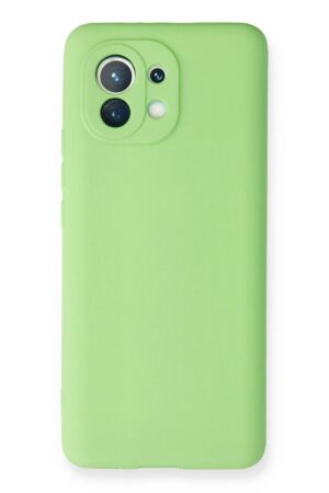 Xiaomi Mi 11 Kılıf First Silikon - Yeşil-(5796)
