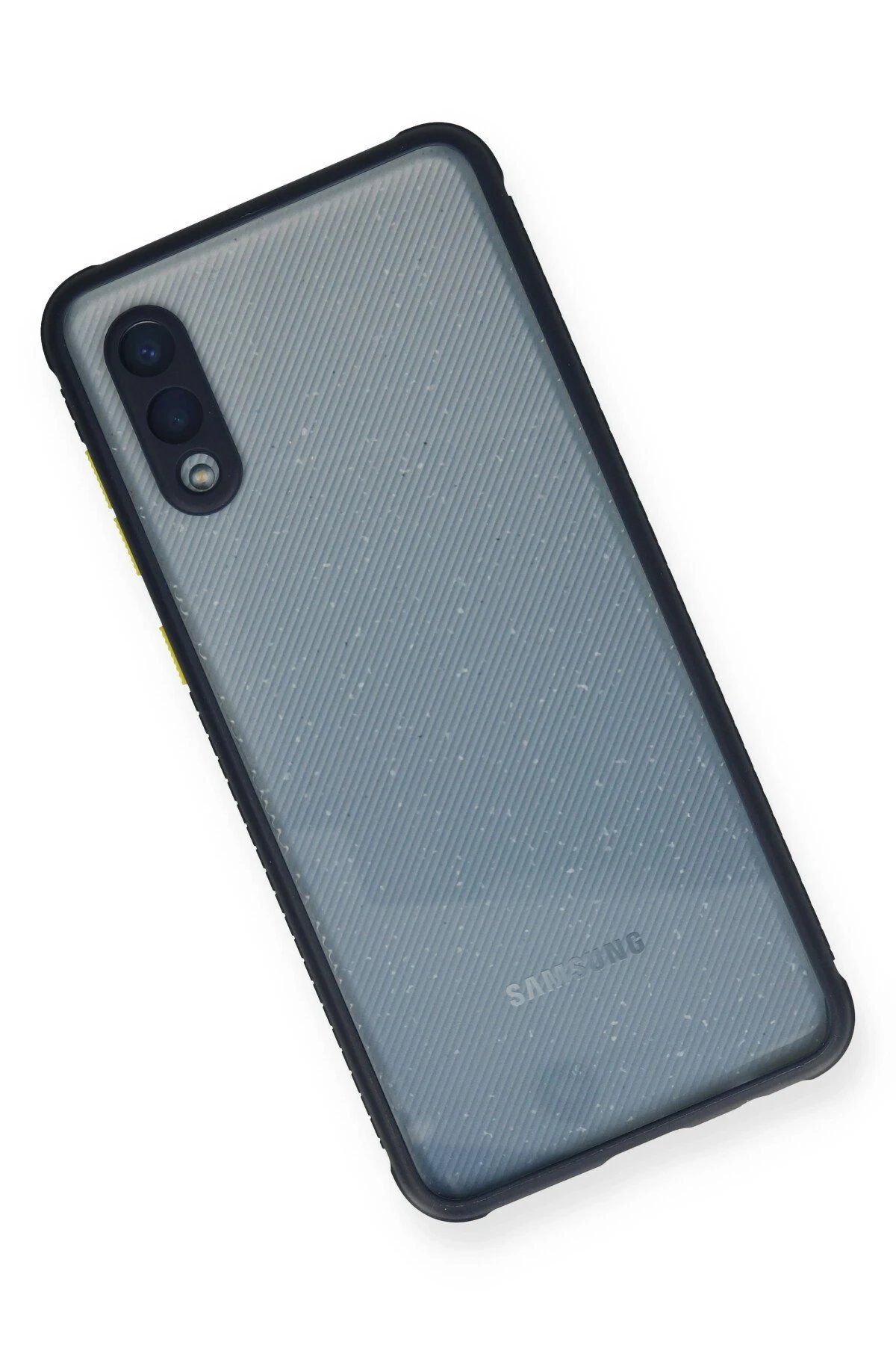 Samsung Galaxy A02 Kılıf Miami Şeffaf Silikon - Lacivert-(5796) - Görsel 3