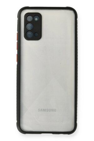 Samsung Galaxy A02S Kılıf Miami Şeffaf Silikon - Siyah-(5796)
