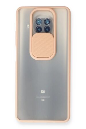 Xiaomi Mi 10T Lite Kılıf Palm Buzlu Kamera Sürgülü Silikon - Pembe-(5796)