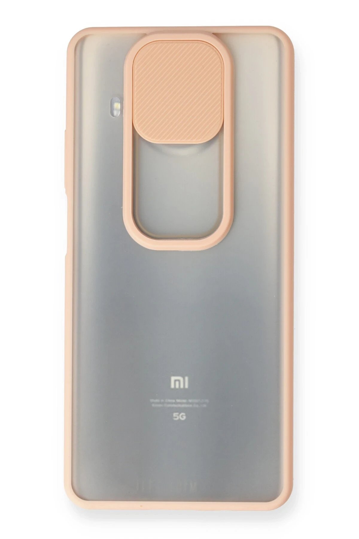 Xiaomi Mi 10T Lite Kılıf Palm Buzlu Kamera Sürgülü Silikon - Pembe-(5796) - Görsel 2