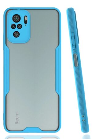 Xiaomi Redmi Note 10 Kılıf Platin Silikon - Mavi-(5796)