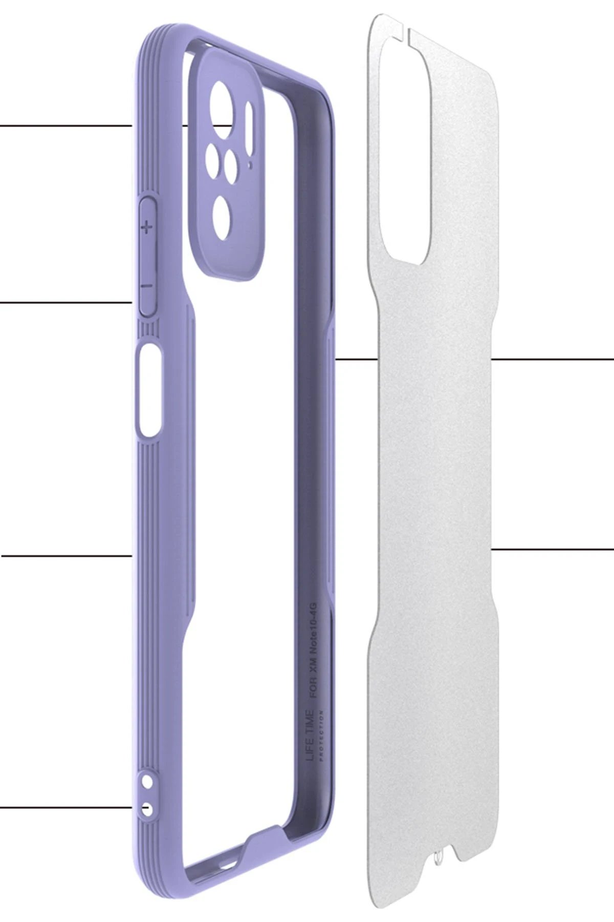 Xiaomi Redmi Note 10 Kılıf Platin Silikon - Yeşil-(5796) - Görsel 3