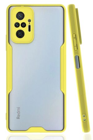 Xiaomi Redmi Note 10 Pro Kılıf Platin Silikon - Sarı-(5796)