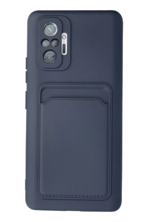 Xiaomi Redmi Note 10 Pro Kılıf Kelvin Kartvizitli Silikon - Lacivert-(5796)