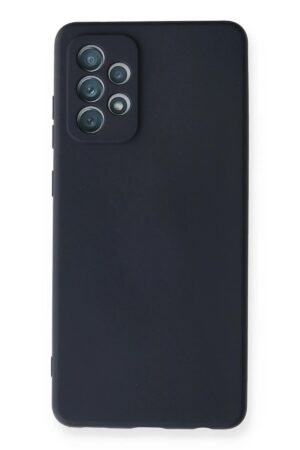 Samsung Galaxy A72 Kılıf Nano içi Kadife Silikon - Lacivert-(5796)