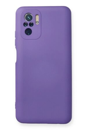 Xiaomi Redmi Note 10 Kılıf Nano içi Kadife Silikon - Mor-(5796)