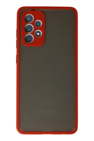 Samsung Galaxy A72 Kılıf Montreal Silikon Kapak - Kırmızı-(5796)