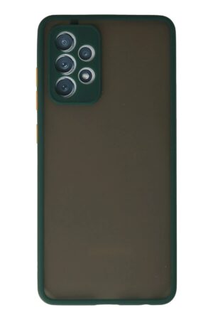 Samsung Galaxy A72 Kılıf Montreal Silikon Kapak - Koyu Yeşil-(5796)