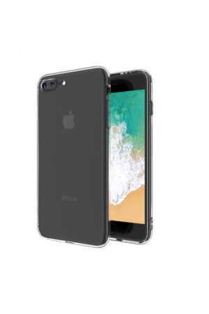 iPhone 8 Plus Kılıf Deluxe 2mm Şeffaf Silikon-(5796)