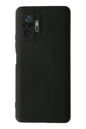 Xiaomi Redmi Note 10 Pro Kılıf Nano içi Kadife Silikon - Siyah-(5796)