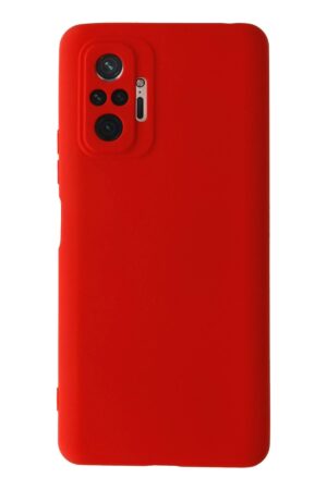 Xiaomi Redmi Note 10 Pro Kılıf Nano içi Kadife Silikon - Kırmızı-(5796)