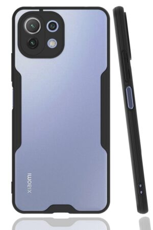 Xiaomi Mİ 11 Lite Kılıf Platin Silikon - Siyah-(5796)