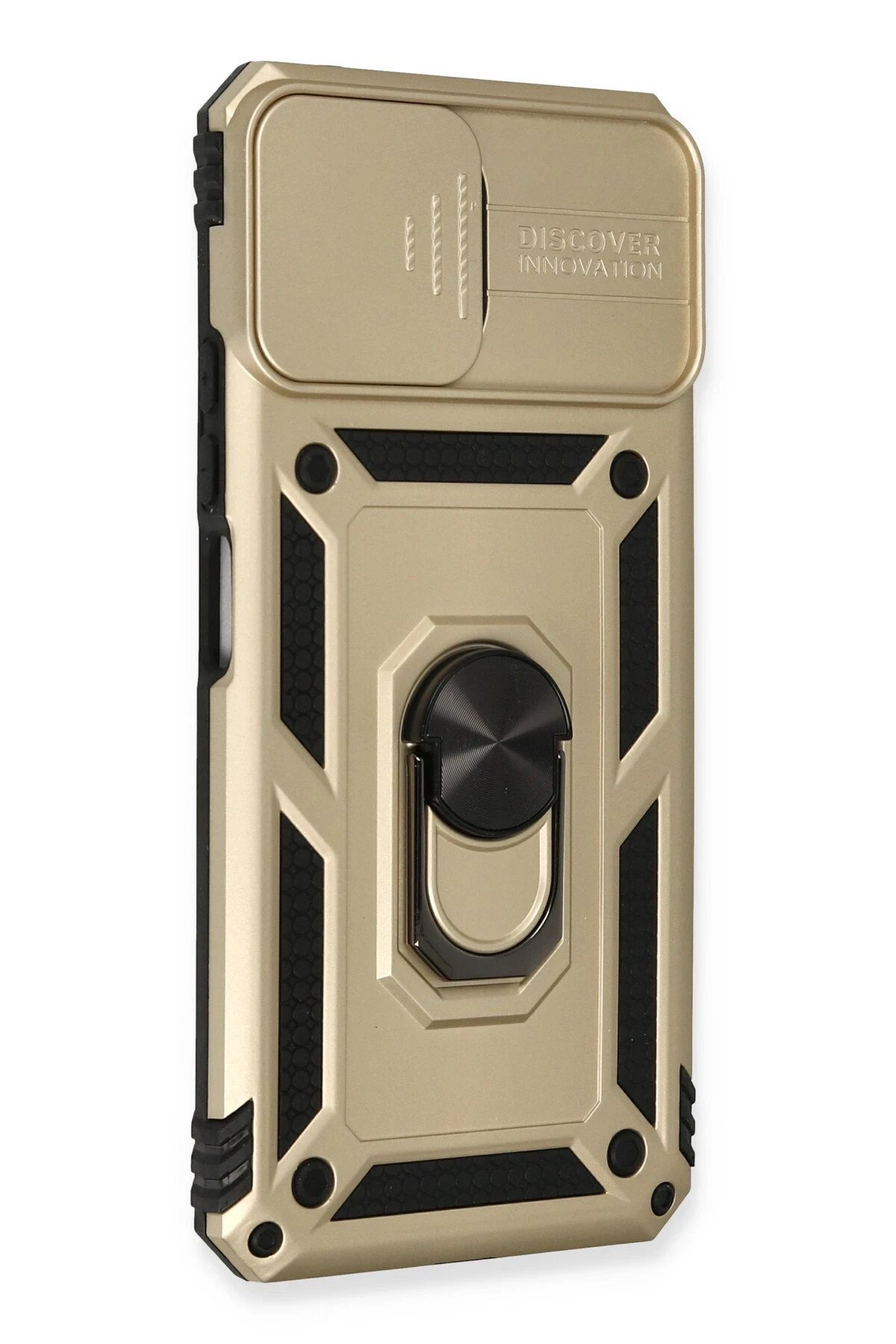 Xiaomi Mİ 11 Lite Kılıf Pars Lens Yüzüklü Silikon - Gold-(5796) - Görsel 2