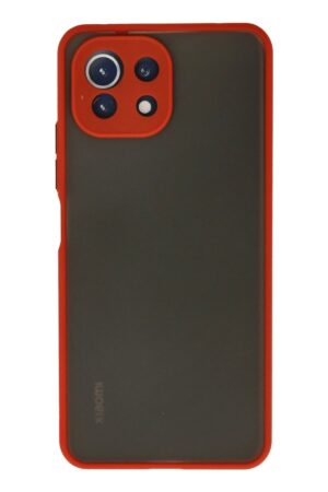 Xiaomi Mİ 11 Lite Kılıf Montreal Silikon Kapak - Kırmızı-(5796)