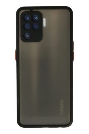 Oppo Reno 5 Lite Kılıf Montreal Silikon Kapak - Siyah-(5796)