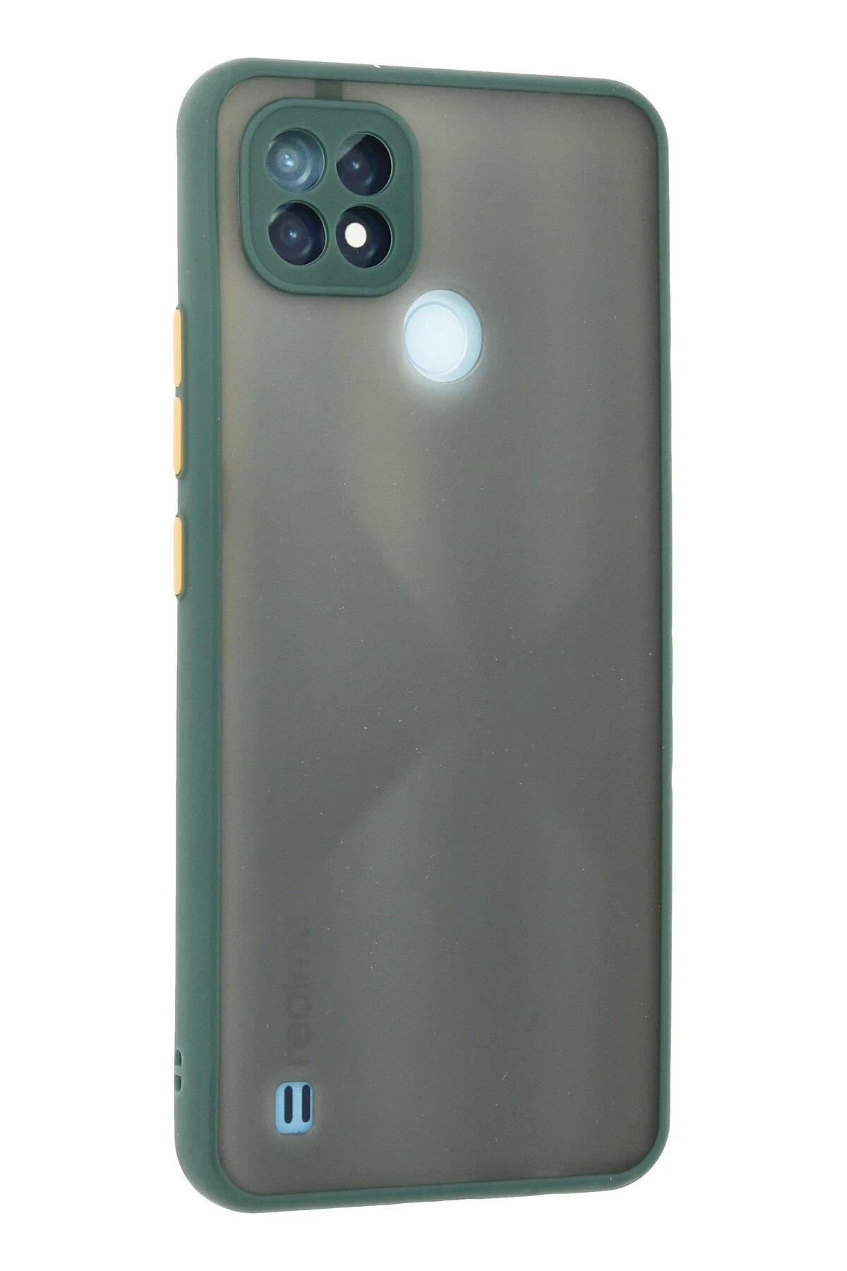 Realme C21 Kılıf Montreal Silikon Kapak - Yeşil-(5796) - Görsel 3