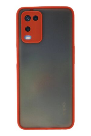 Oppo A54 4G Kılıf Montreal Silikon Kapak - Kırmızı-(5796)