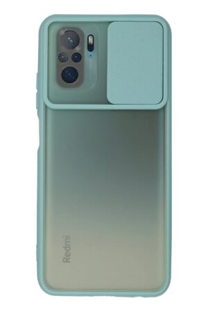 Xiaomi Redmi Note 10 Kılıf Palm Buzlu Kamera Sürgülü Silikon uaz-(5796)