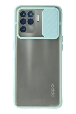 Oppo Reno 5 Lite Kılıf Palm Buzlu Kamera Sürgülü Silikon uaz-(5796)