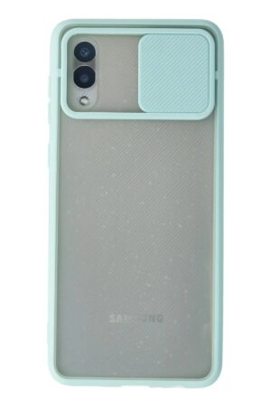 Samsung Galaxy A02 Kılıf Palm Buzlu Kamera Sürgülü Silikon uaz-(5796)