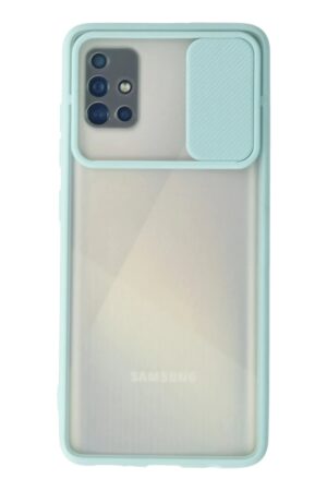 Samsung Galaxy A71 Kılıf Palm Buzlu Kamera Sürgülü Silikon uaz-(5796)