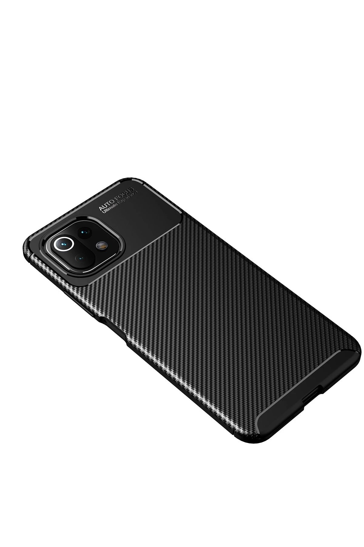 Xiaomi Mİ 11 Lite Kılıf Auto Focus Karbon Kapak - Siyah-(5796) - Görsel 4