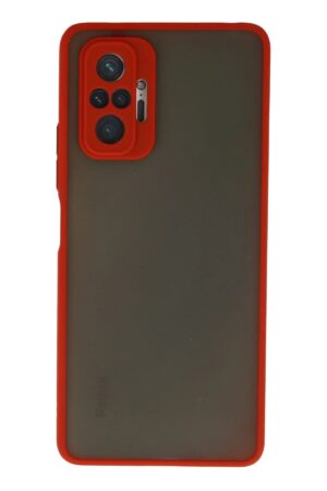 Xiaomi Redmi Note 10 Pro Kılıf Montreal Silikon Kapak - Kırmızı-(5796)