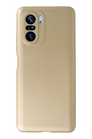 Xiaomi Poco F3 Kılıf First Silikon - Gold-(5796)