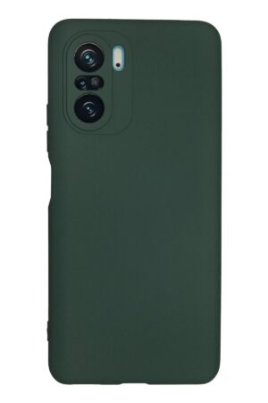 Xiaomi Poco F3 Kılıf Nano içi Kadife Silikon - Koyu Yeşil-(5796)