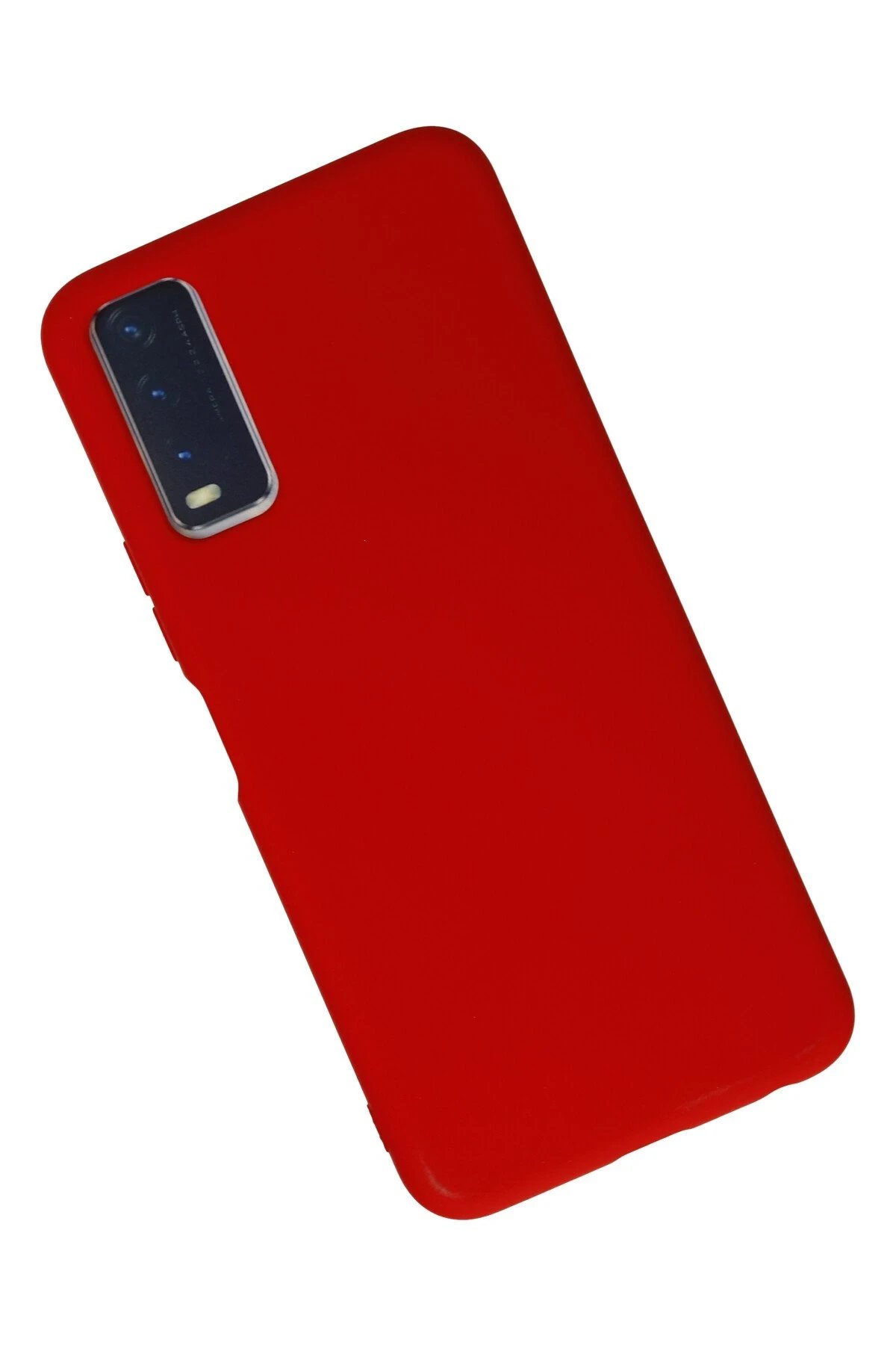 Vivo Y11S Kılıf Nano içi Kadife Silikon - Kırmızı-(5796) - Görsel 2