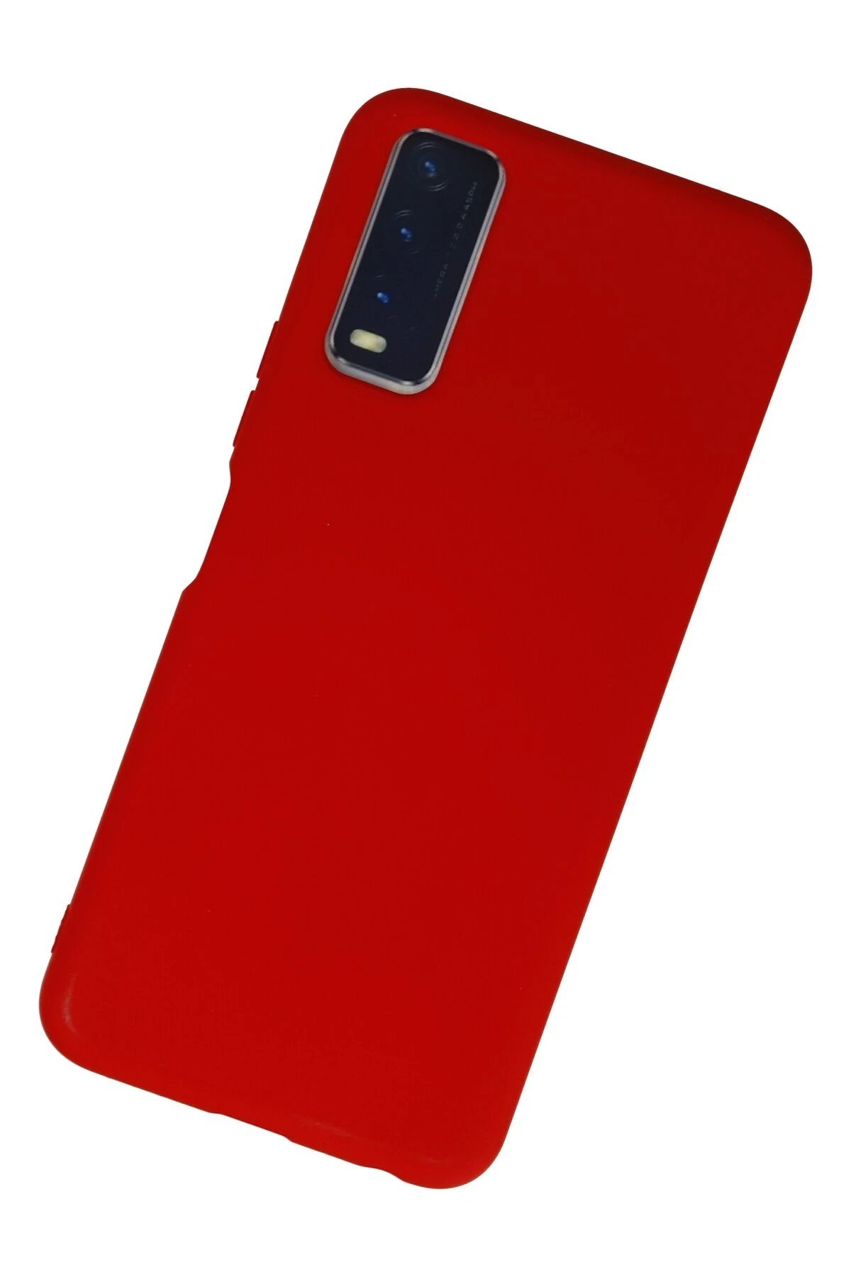 Vivo Y11S Kılıf Nano içi Kadife Silikon - Kırmızı-(5796) - Görsel 3