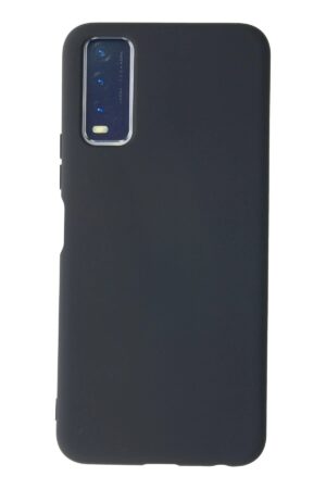 Vivo Y11S Kılıf Nano içi Kadife Silikon - Gri-(5796)