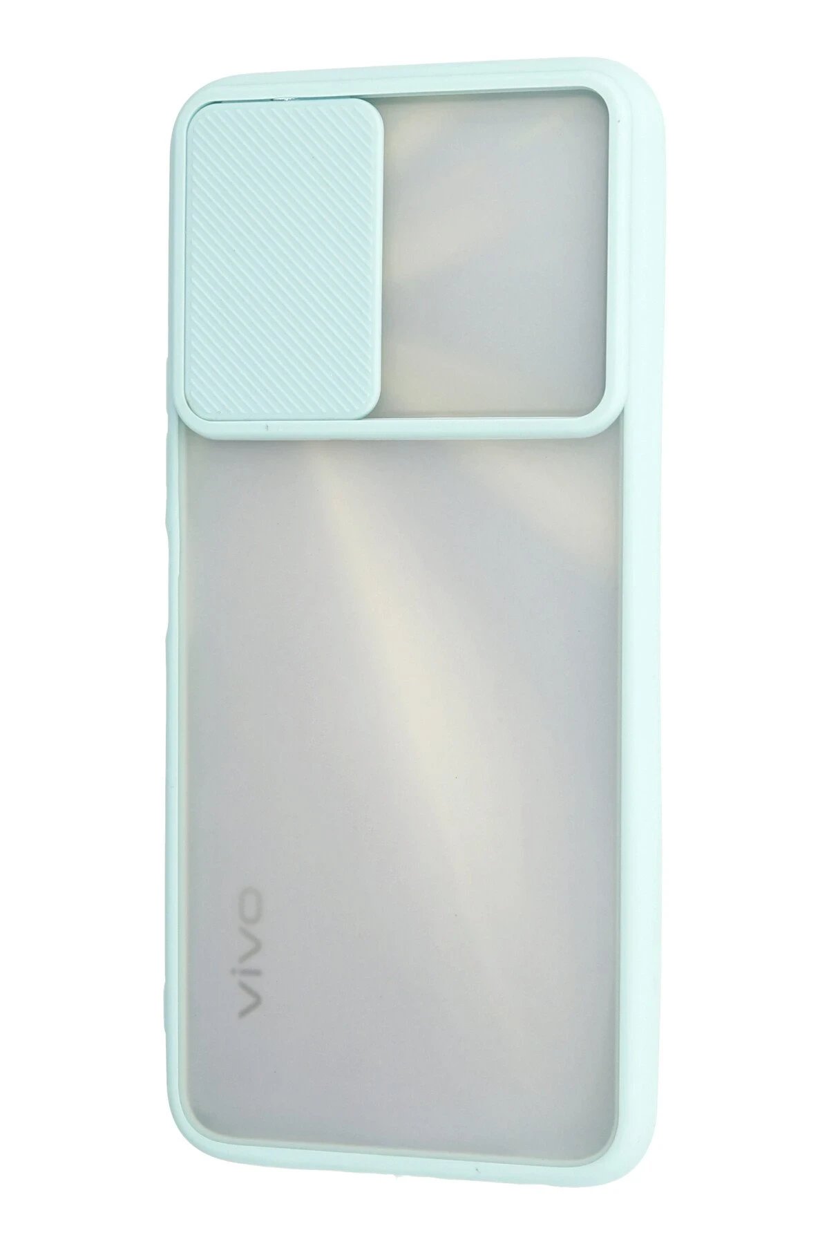 Vivo Y11S Kılıf Palm Buzlu Kamera Sürgülü Silikon uaz-(5796) - Görsel 3