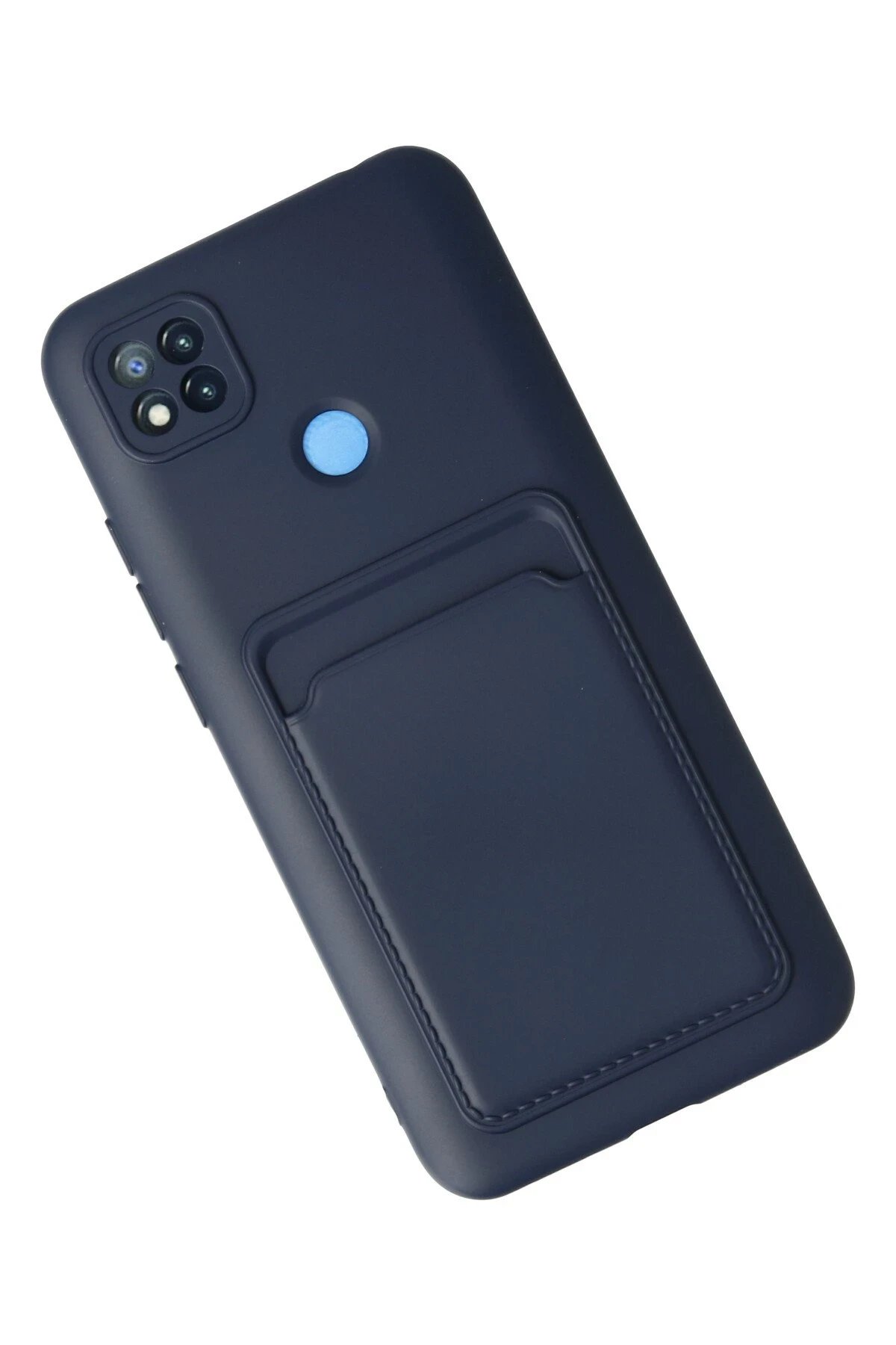 Xiaomi Redmi 9C Kılıf Kelvin Kartvizitli Silikon - Lacivert-(5796) - Görsel 3