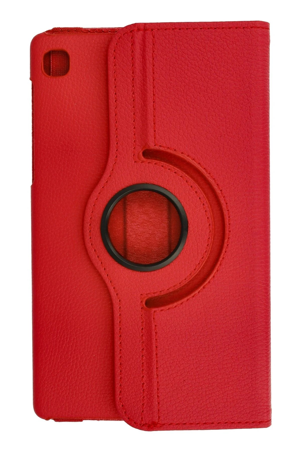 Samsung Galaxy T220 Tab A7 Lite 8.7 Kılıf 360 Tablet Deri Kılıf - Kırmızı-(5796) - Görsel 3