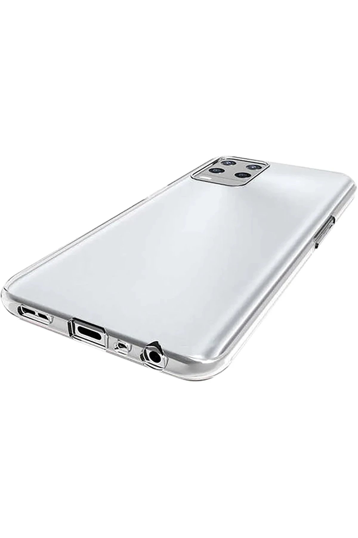 Oppo A54 4G Kılıf Deluxe 2mm Şeffaf Silikon - Şeffaf-(5796) - Görsel 2