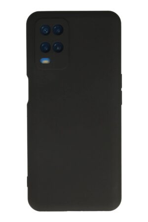 Oppo A54 4G Kılıf Nano içi Kadife Silikon - Siyah-(5796)